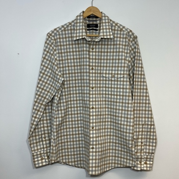 •new• NORDSTROM Men’s Trim Fit Plaid Buttondown - Picture 2 of 7